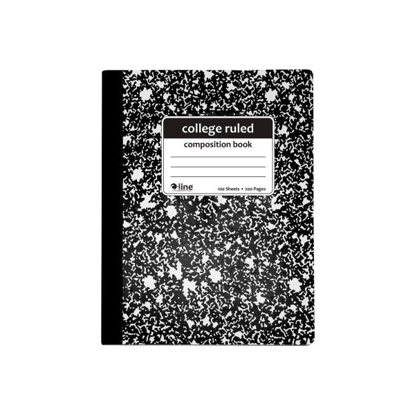 C-Line Products C-Line Composition Notebook, College Ruled, Black Marble, 12/Set 22022-CT - main